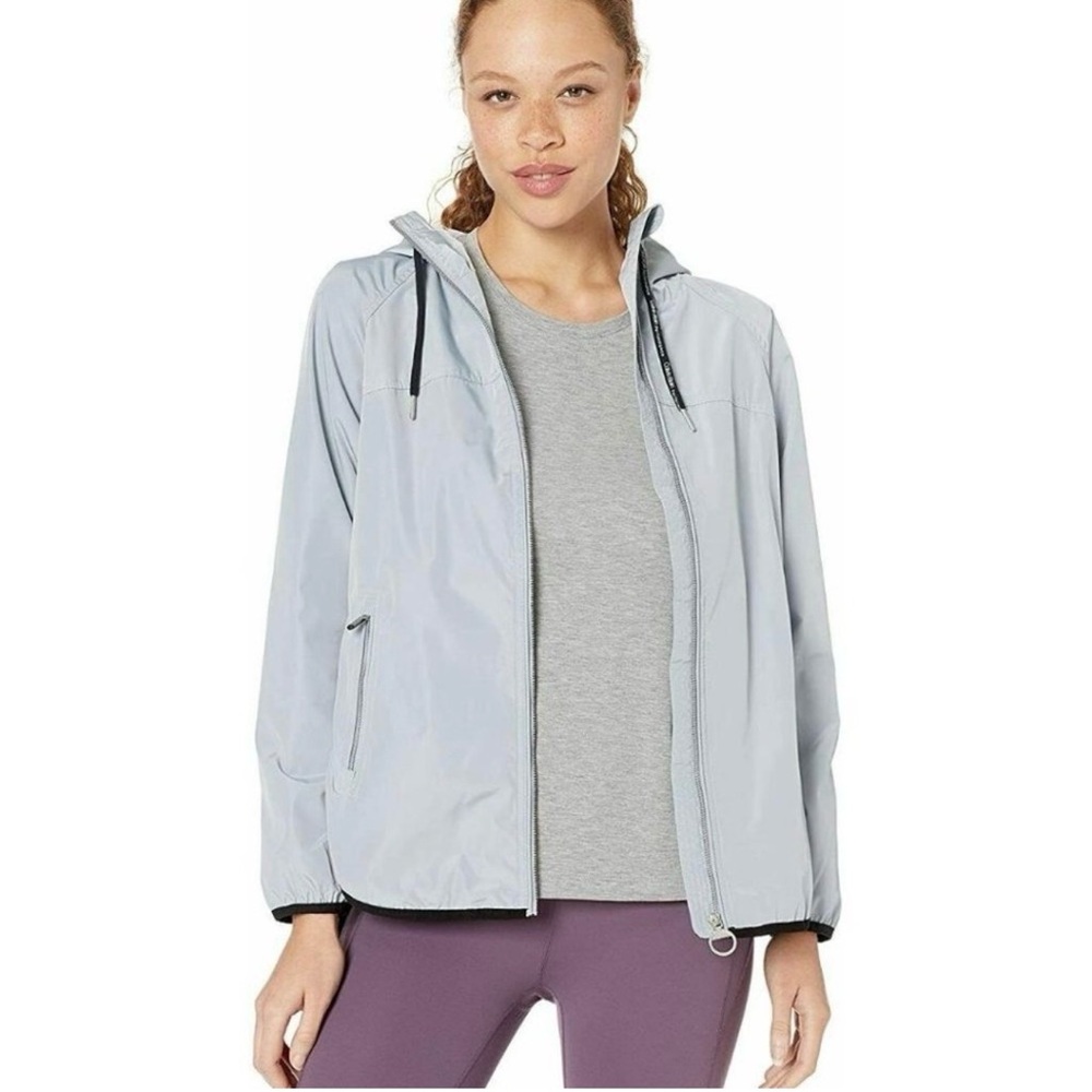 Calvin Klein Performance Crossover-Back Hooded Ra… - image 1